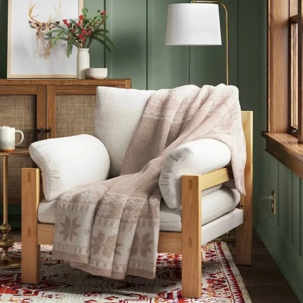 Heathered Fair Isle Cozy Knit Throw Blanket - Threshold™